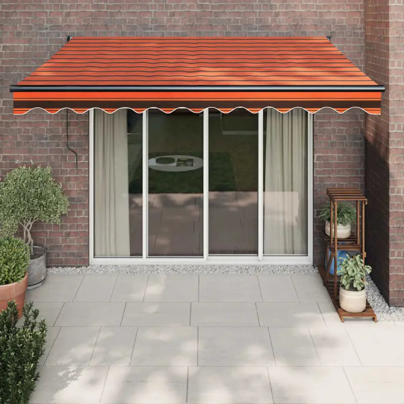 Uittrekbare luifel in gepoedercoat aluminium voor je terras - Oranje / 3 x 2.5 m / 1 - Zonwering