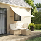 Uittrekbare luifel voor comfortabel genieten op je terras - Crème / 250 x 150 cm / 1 - Zonwering