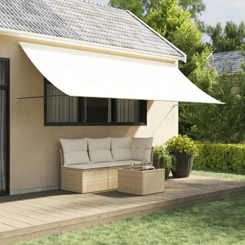 Uittrekbare luifel voor comfortabel genieten op je terras - Crème / 350 x 150 cm / 1 - Zonwering