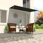 Uittrekbare zonwering met stalen frame voor terras en raam - Antraciet / 350 x 150 cm / 1 - Zonwering