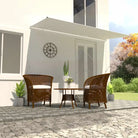 Uittrekbare zonwering met stalen frame voor terras en raam - Crème / 400 x 150 cm / 1 - Zonwering
