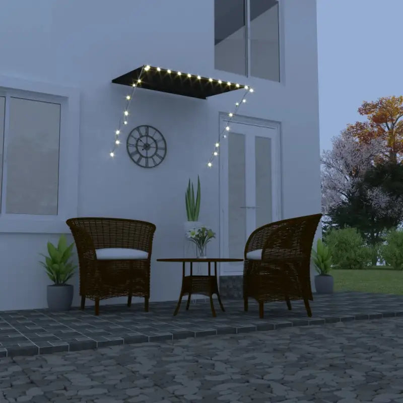 Uittrekbare zonwering voor raam terras en tuin - Antraciet / 150 x 150 cm / 1 - Zonwering