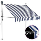 Uittrekbare zonwering voor raam terras en tuin - Blauw / 1 / 100 cm - Zonwering
