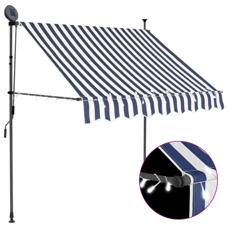 Uittrekbare zonwering voor raam terras en tuin - Blauw / 1 / 100 cm - Zonwering