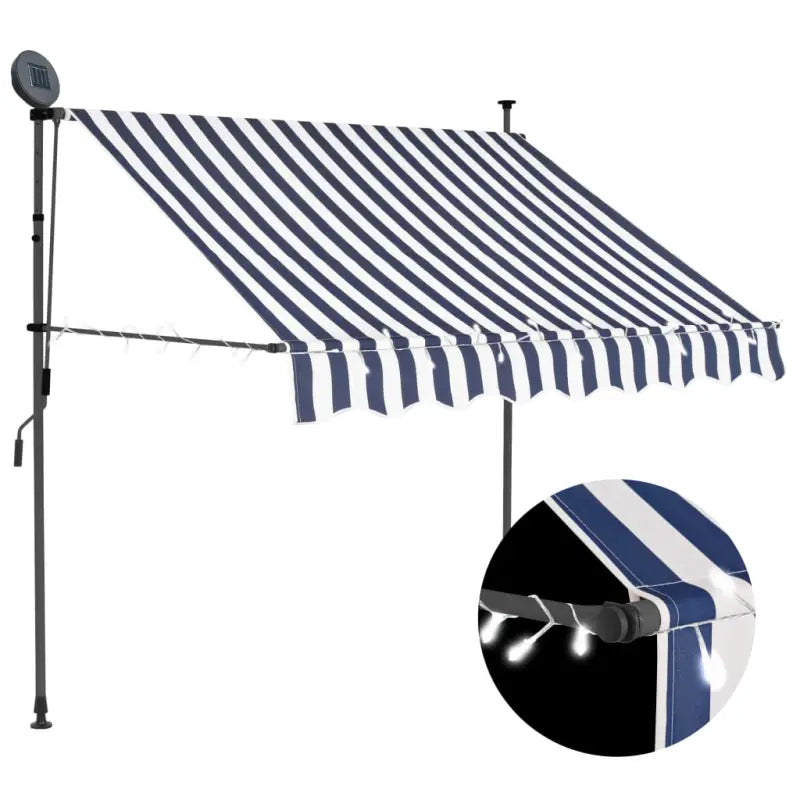 Uittrekbare zonwering voor raam terras en tuin - Blauw / 1 / 150 cm - Zonwering