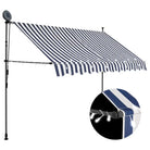 Uittrekbare zonwering voor raam terras en tuin - Blauw / 1 / 250 cm - Zonwering