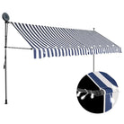 Uittrekbare zonwering voor raam terras en tuin - Blauw / 1 / 350 cm - Zonwering