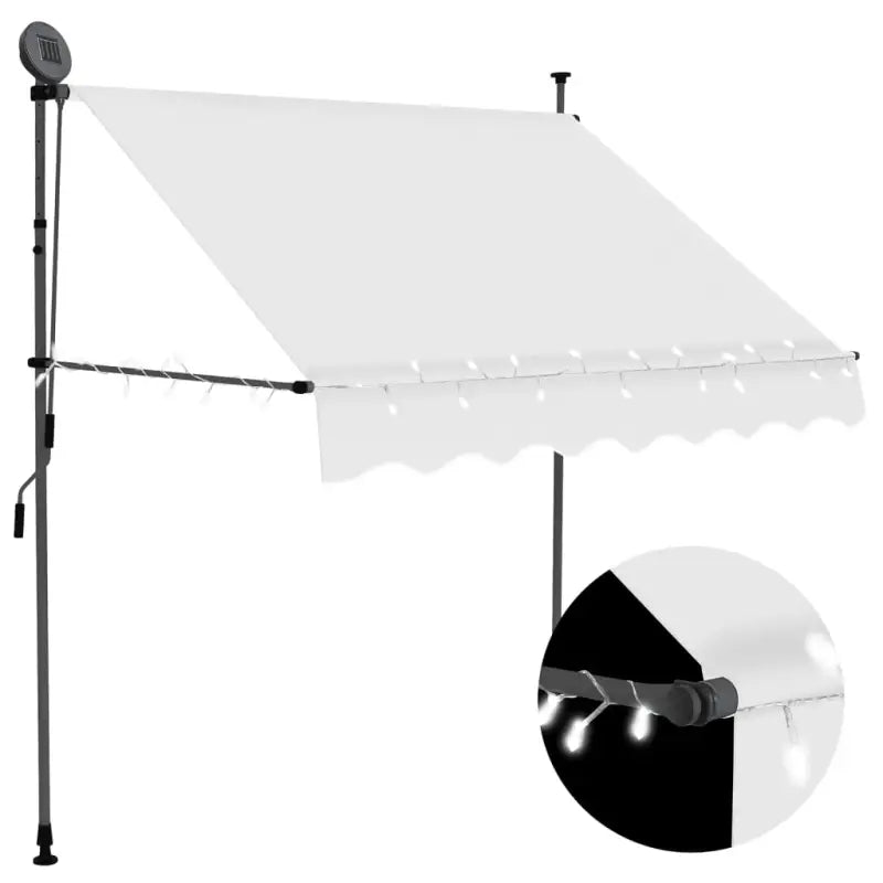 Uittrekbare zonwering voor raam terras en tuin - Crème / 1 / 100 cm - Zonwering