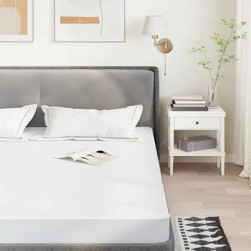 Ultrazachte waterdichte matrasbeschermer met elastische rok - 160 x 220 cm / 1 - Matrassen