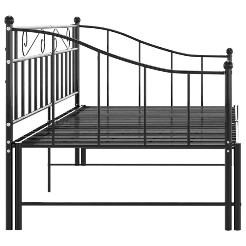 Veelzijdige bedbank met afmetingen bed voor zit- en slaapplaats - Zwart - Bedden & bedframes