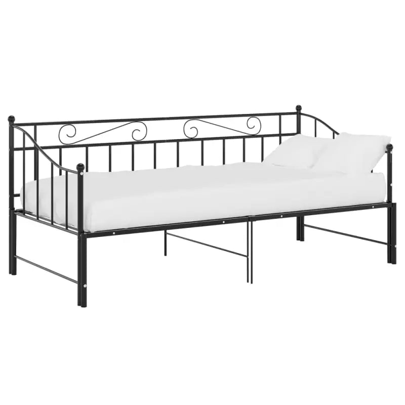 Veelzijdige bedbank met afmetingen bed voor zit- en slaapplaats - Zwart - Bedden & bedframes