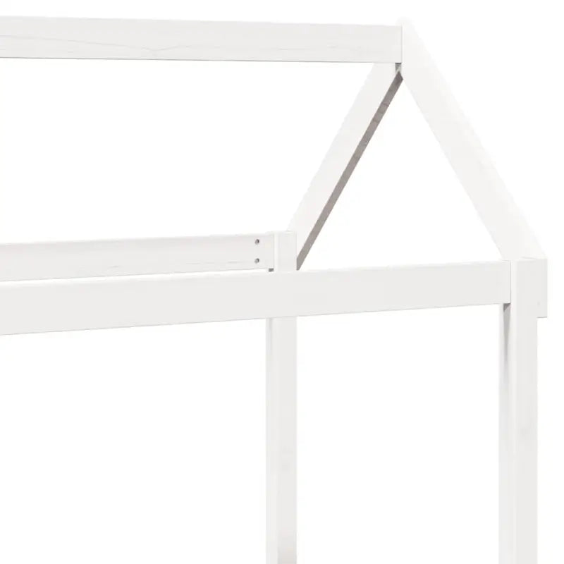 Veelzijdige slaapbank van massief grenenhout met open zijdeur in wit - Bedden & bedframes