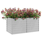 Verhoogde gegalvaniseerd stalen plantenbak voor tuin en balkon decoratie - Bloempotten & plantenbakken