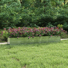 Verhoogde gegalvaniseerd stalen plantenbak voor tuin en balkon decoratie - 320 x 40 x 45 cm / 1 - Bloempotten &