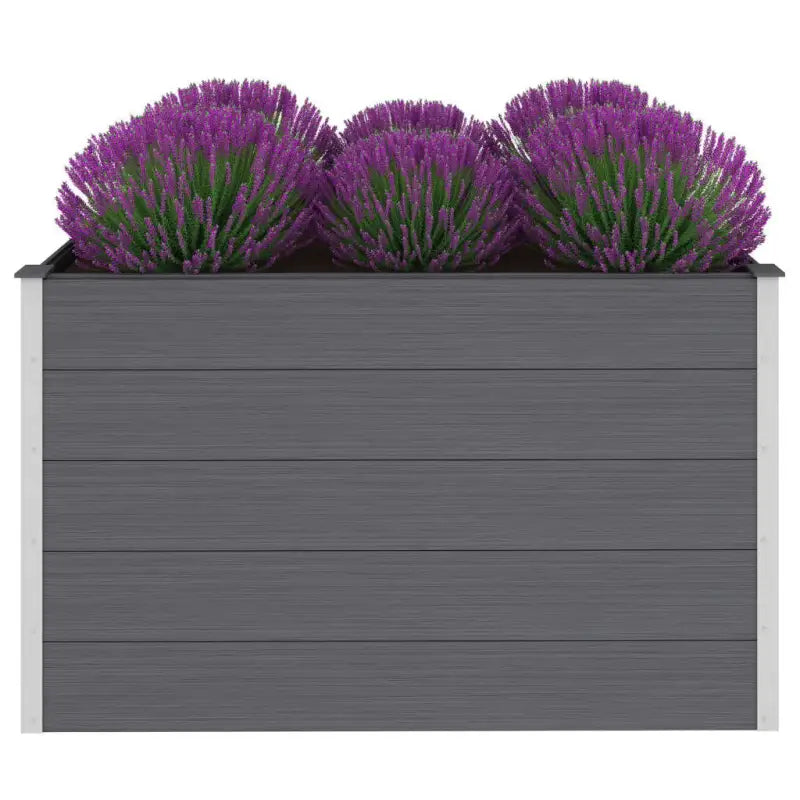 Verhoogde Houten Kunststof Compost plantenbak voor Buiten Tuin - Bloempotten & plantenbakken