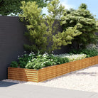 Verhoogde plantenbak van cortenstaal voor tuin en balkon decoratie - Bloempotten & plantenbakken