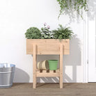 Verhoogde plantenbak van massief douglashout voor tuin en balkon - Natuurlijk grenenhout / 62 x 30 x 69 cm / 1