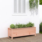 Verhoogde plantenbak van massief grenenhout voor tuin en balkon - Natuurlijk douglashout / 119.5 x 40 x 39 cm / 1