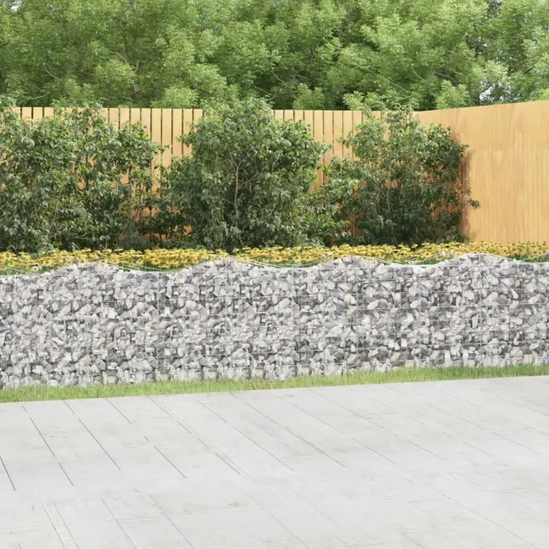 Verhoogde schanskorf van gegalvaniseerd ijzer voor een stabiele border - 800 x 50 x 100 cm / 1 - Bloempotten &