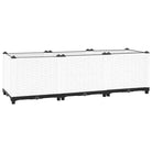 Verhoogde tuinbak voor bloemen en planten - Wit / 120 x 40 x 38 cm / 1 - Bloempotten & plantenbakken