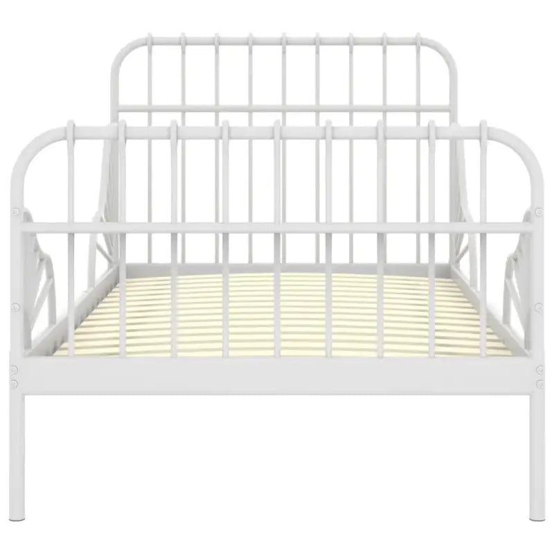 Verlengbaar ledikant van stevig gepoedercoat metaal voor heerlijke nachtrust - Bedden & bedframes