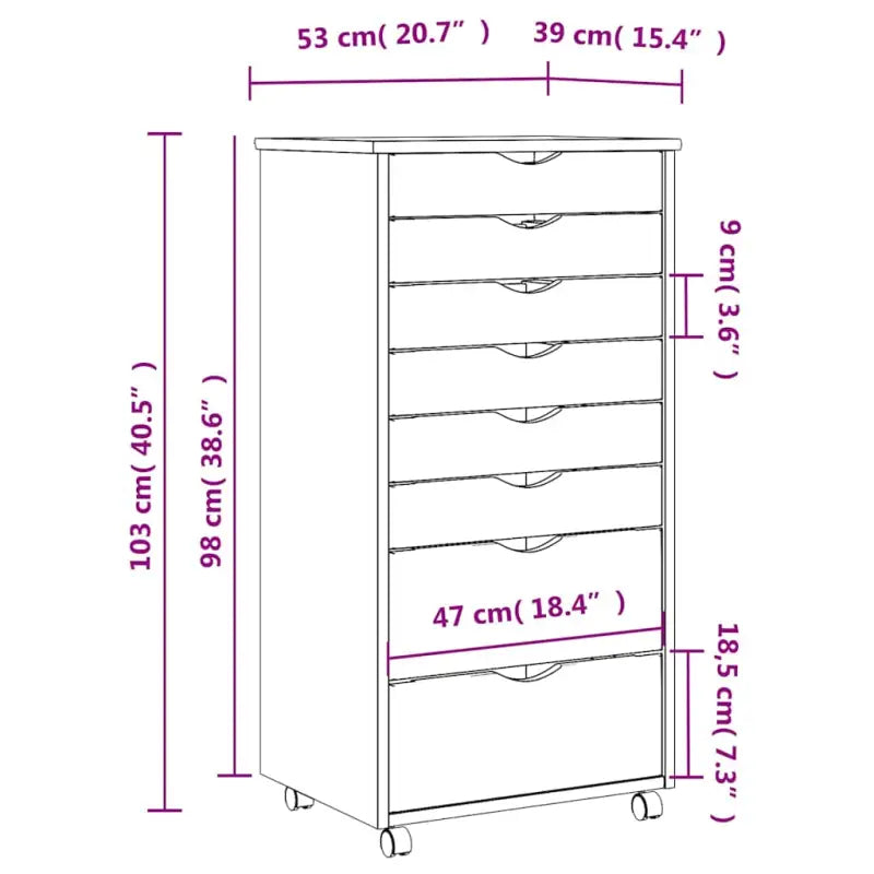 Verplaatsbare lockerkast van massief grenenhout voor gemakkelijk schoonmaken - Opbergkasten & lockerkasten