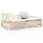 Verrijdbare slaapbank van massief grenenhout met flexibele afmetingen - Bedden & bedframes