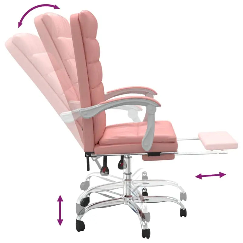 Verstelbare bureaustoel met totale afmetingen en elegant design - Bureaustoelen