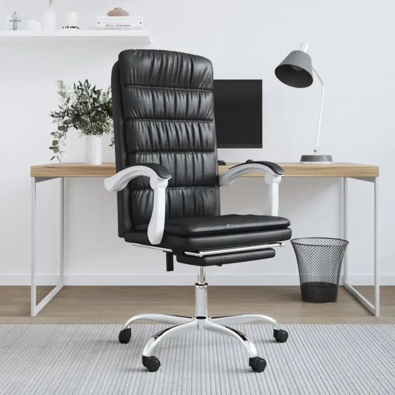 Verstelbare bureaustoel met totale afmetingen en elegant design - Zwart / 1 - Bureaustoelen