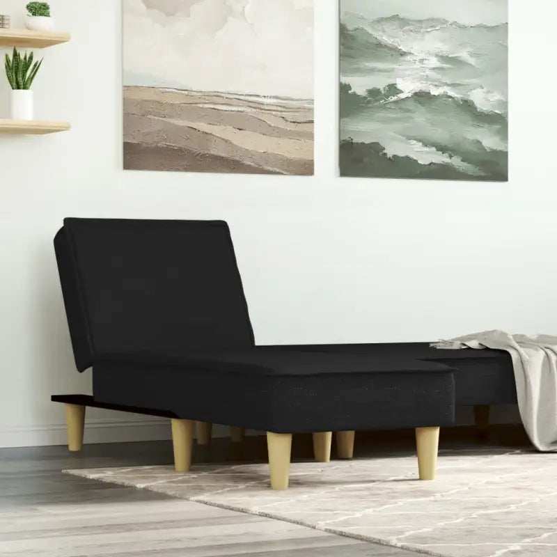 Verstelbare chaise longue met compacte totale afmetingen voor kleine ruimtes - Zwart / 1 - Chaises longues
