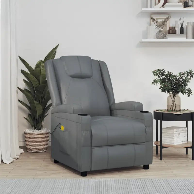 Verstelbare elektrische massagestoel voor ultiem comfort en ontspanning - Antraciet / 1 - Elektrische massagestoelen