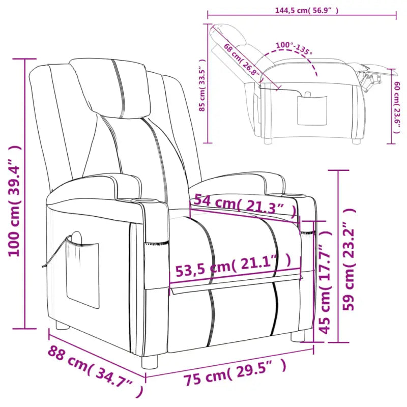 Verstelbare elektrische massagestoel voor ultiem comfort en ontspanning - Elektrische massagestoelen