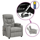 Verstelbare elektrische massagestoel voor verminderde fysieke belasting - Lichtgrijs / 1 - Elektrische massagestoelen