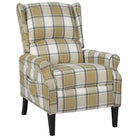Verstelbare fauteuil met zachte stof en duurzame houten poten totale afmetingen - Groen / 1 - Fauteuils & Relaxfauteuils