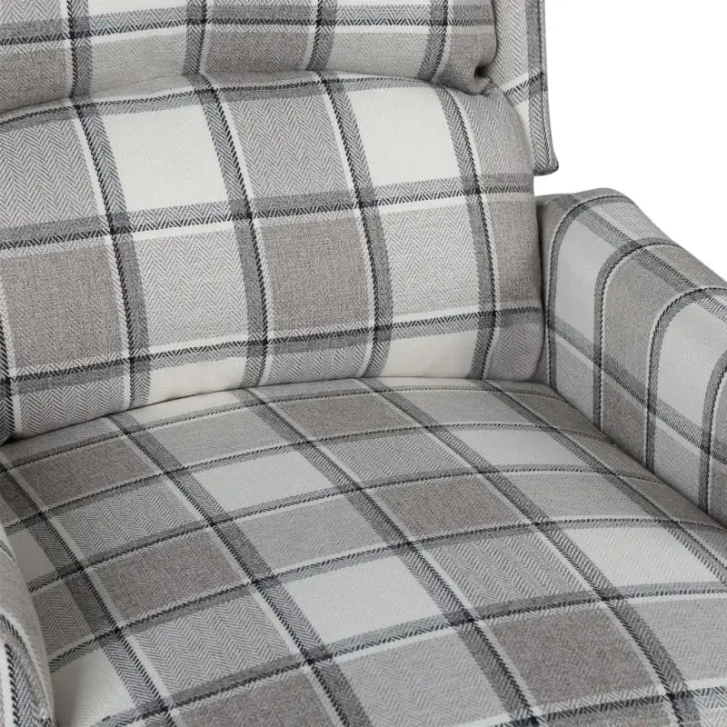Verstelbare fauteuil met zachte stof en duurzame houten poten totale afmetingen - Fauteuils & Relaxfauteuils