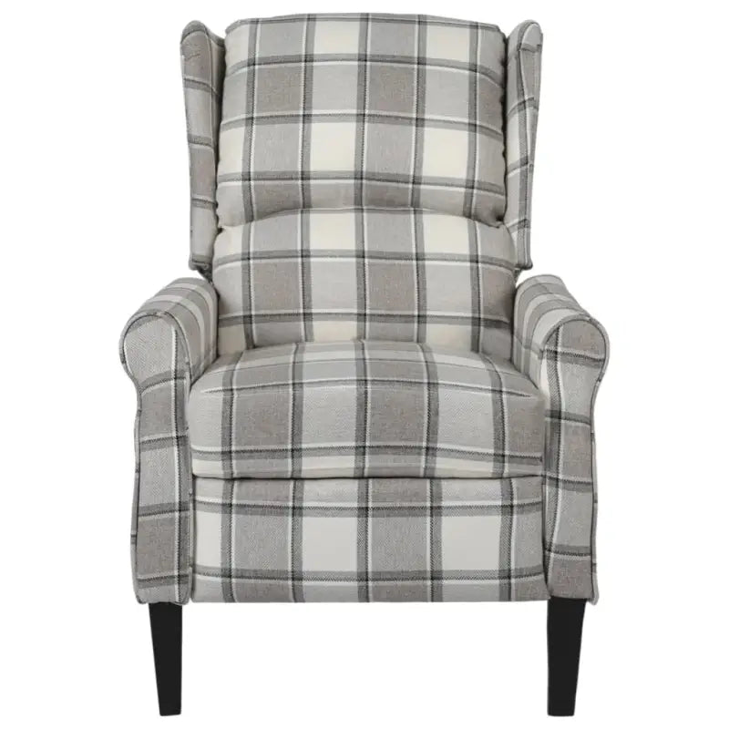 Verstelbare fauteuil met zachte stof en duurzame houten poten totale afmetingen - Fauteuils & Relaxfauteuils