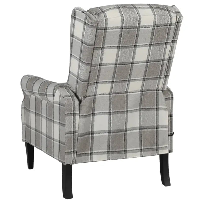 Verstelbare fauteuil met zachte stof en duurzame houten poten totale afmetingen - Fauteuils & Relaxfauteuils