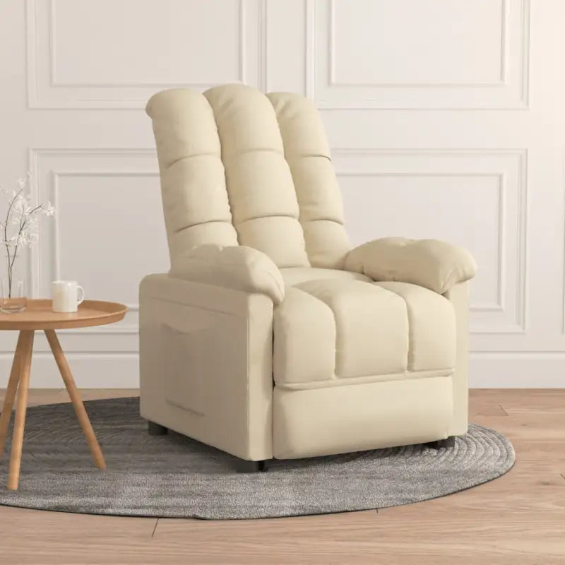 Verstelbare fauteuil voor ontspannen zitplezier en comfort - Crème / 1 - Fauteuils & Relaxfauteuils
