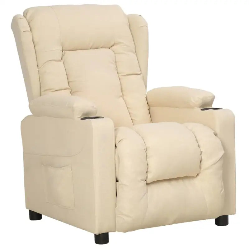 Verstelbare fauteuil voor optimaal comfort en ontspanning - Crème / 1 - Fauteuils & Relaxfauteuils