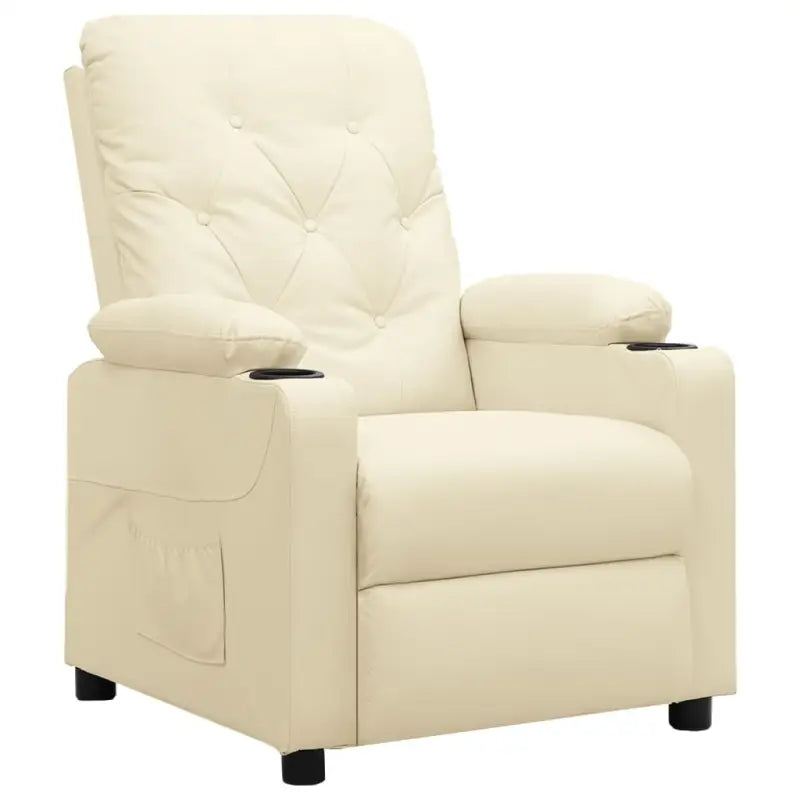 Verstelbare fauteuil voor ultiem comfort en ontspanning - Crème / 1 - Fauteuils & Relaxfauteuils