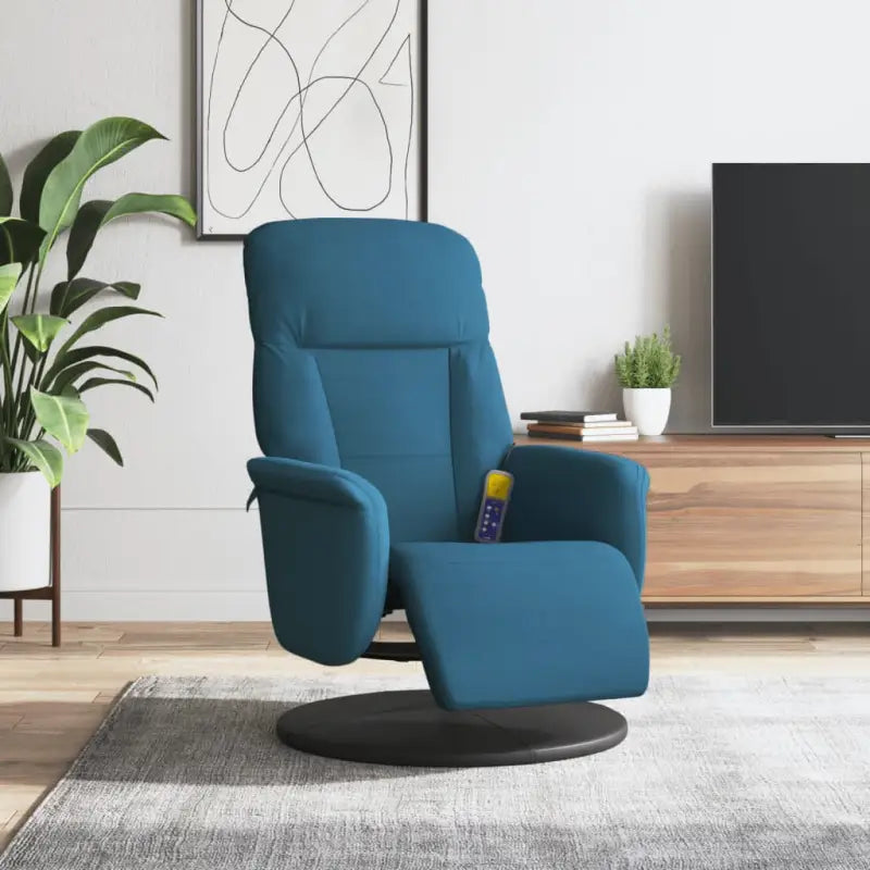 Verstelbare massagestoel met 6 massagepunten en meerdere programma’s - Blauw / 1 - Fauteuils & Relaxfauteuils