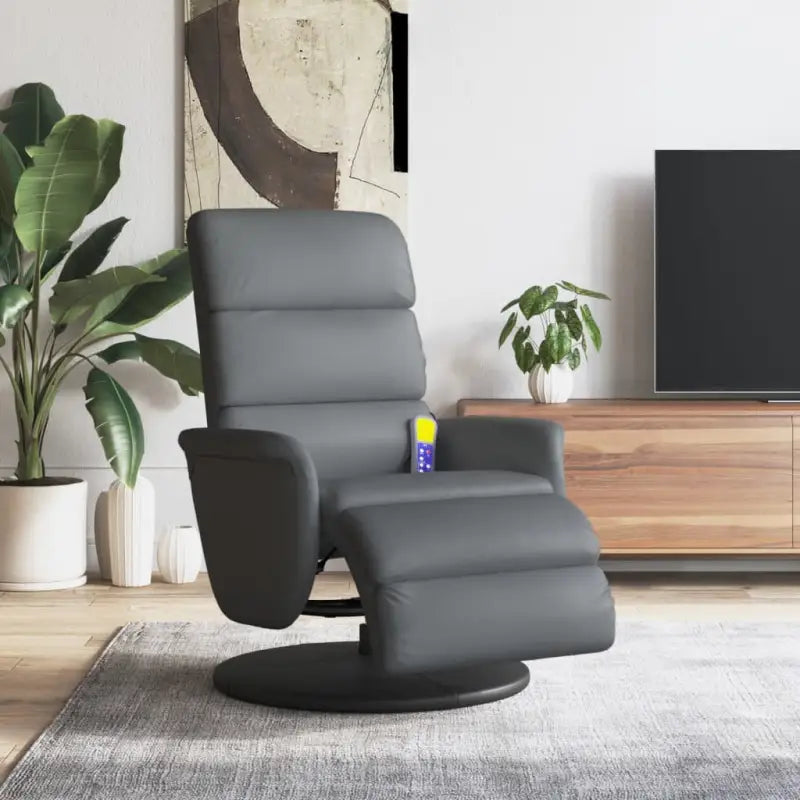 Verstelbare massagestoel voor ultiem comfort in huis - Grijs / 1 - Fauteuils & Relaxfauteuils