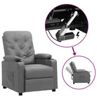 Verstelbare stoel met elektrische motor voor ultiem comfort - Grijs / 1 - Fauteuils & Relaxfauteuils