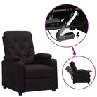 Verstelbare stoel met elektrische motor voor ultiem comfort - Zwart / 1 - Fauteuils & Relaxfauteuils
