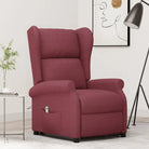 Verstelbare stoel met verstelbare rugleuning en voetensteun voor ultiem comfort - Wijnrood / 1 - Fauteuils &