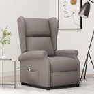 Verstelbare stoel met verstelbare rugleuning en voetensteun voor ultiem comfort - Taupe / 1 - Fauteuils & Relaxfauteuils