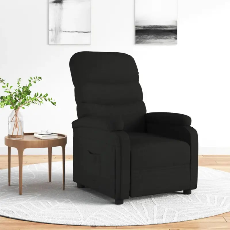 Verstelbare stoel voor comfortabel ontspannen en relaxen - Zwart / 1 - Fauteuils & Relaxfauteuils
