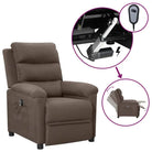 Verstelbare stoel voor comfortabel relaxen en een rustige nachtrust - Taupe / 1 - Fauteuils & Relaxfauteuils