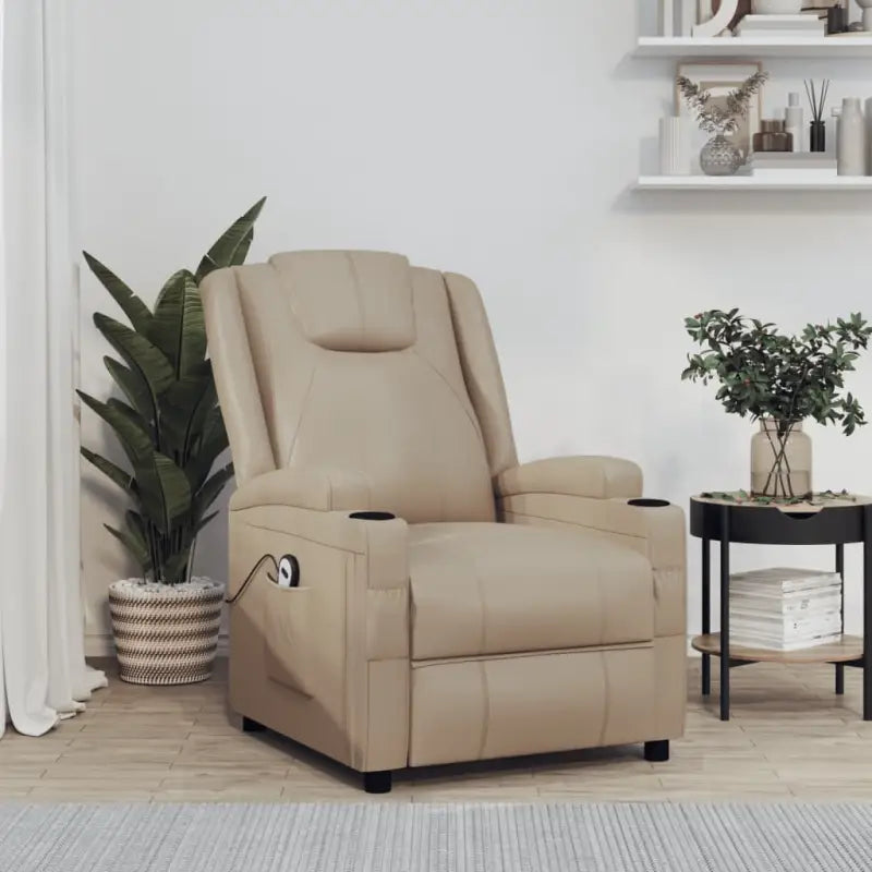 Verstelbare stoel voor ultiem comfort en ontspanning - Cappuccino / 1 - Fauteuils & Relaxfauteuils