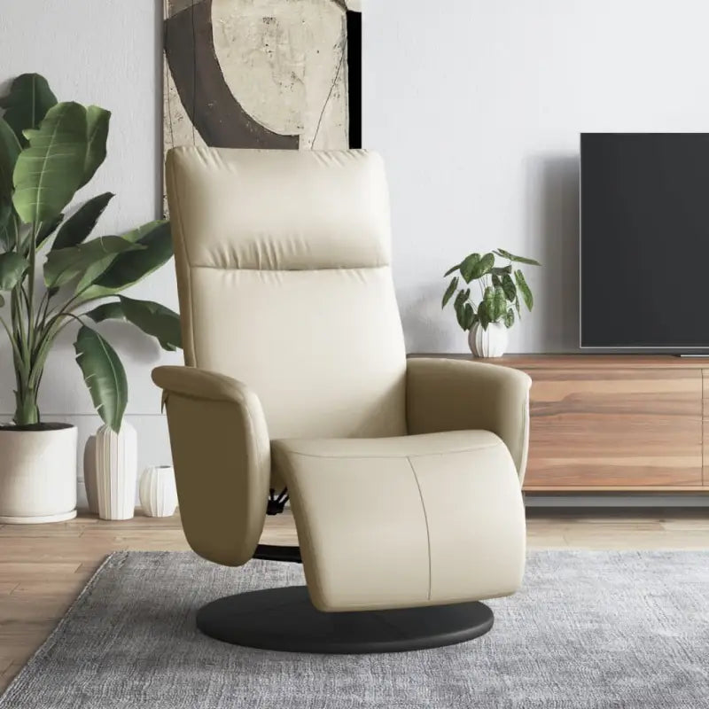 Verstelbare stoel voor ultiem comfort en ontspanning - Crème / 1 - Fauteuils & Relaxfauteuils